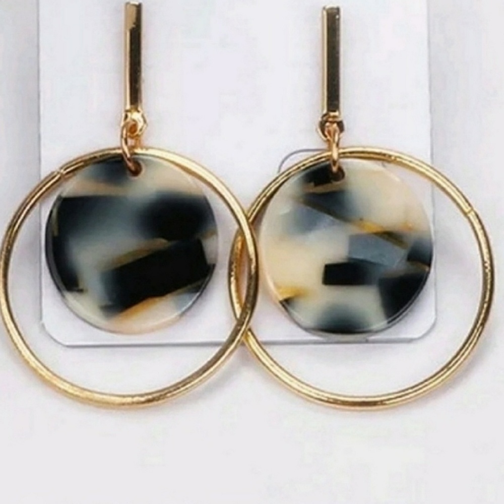 New Acrylic Disk Earrings